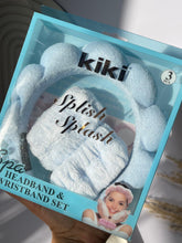 Spa Headband and wrist in baby blue